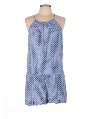 GAP Blue & White Summer Halter Tank Romper Shortie Size XS